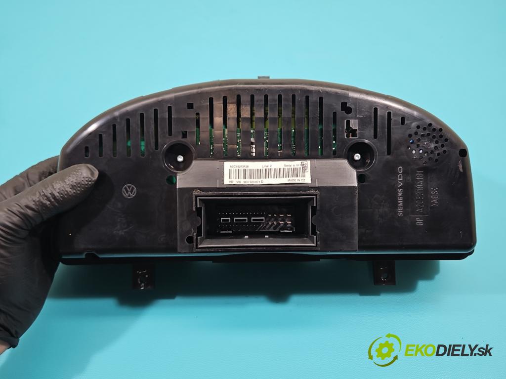 Vw Passat B6 2005-2010 3.2 FSI V6 250 HP automatic 184 kW 3168 cm3 4- prístrojovka/ budíky 3C0920871D (Prístrojová doska)