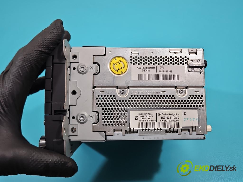 Vw Passat B6 2005-2010 3.2 FSI V6 250 HP automatic 184 kW 3168 cm3 4- Radio originál 1K0035198C