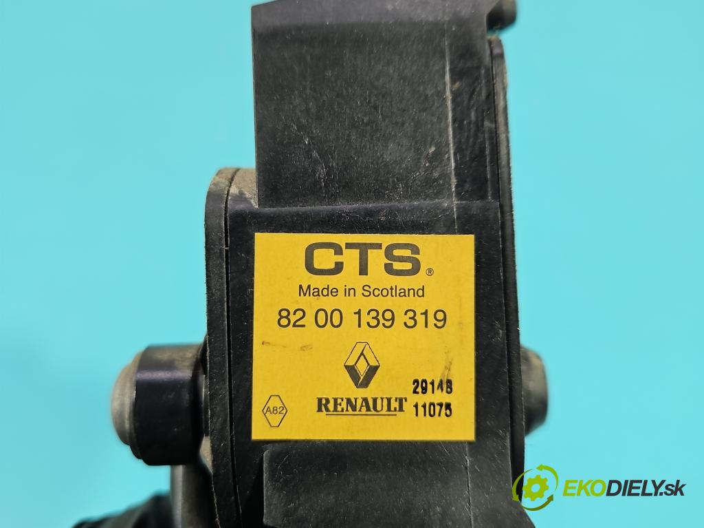Renault Modus 1.1 16V 75 hp manual 55 kW 1149 cm3 5- pedal plyn: potenciometr: 8200139319