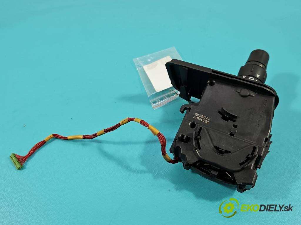 Renault Modus 1.1 16V 75 HP manual 55 kW 1149 cm3 5- prepínač smeroviek 88102002444 (Prepínacie páčky pod volantom)