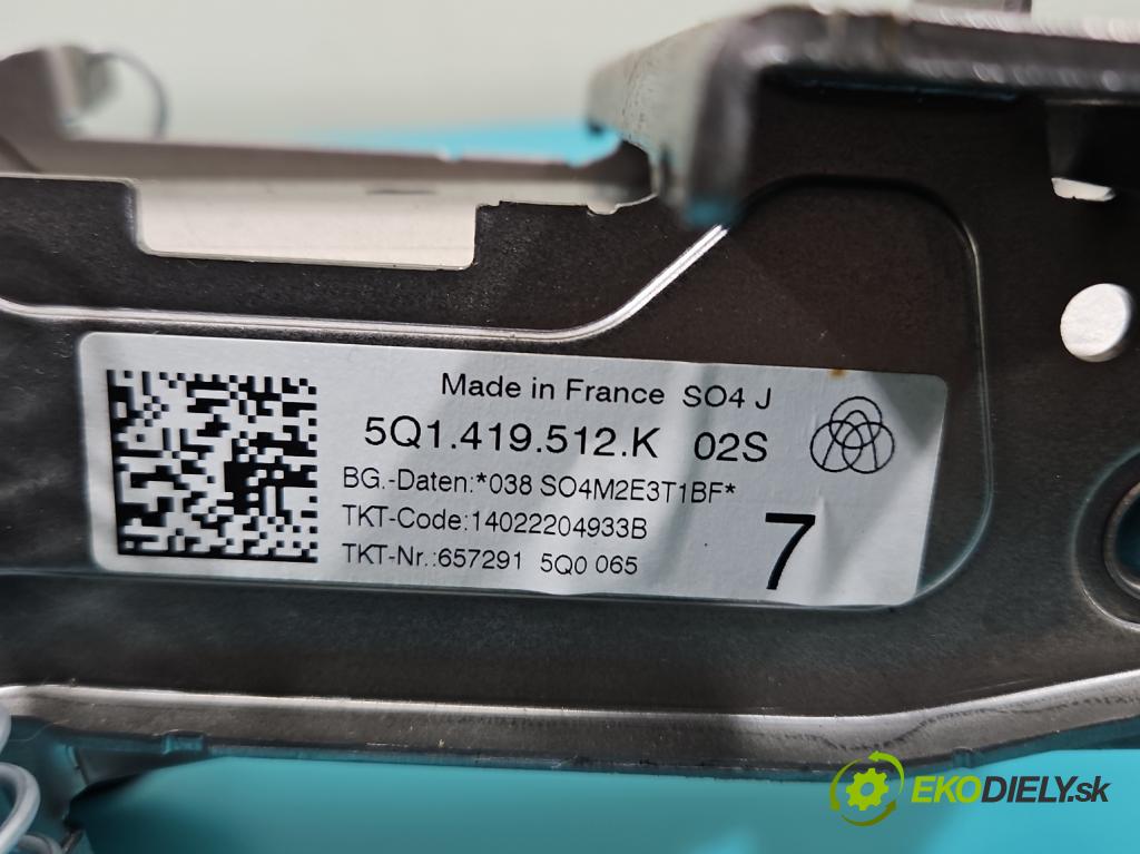 Skoda Kodiaq I 2.0 TSI 190 hp automatic 140 kW 1984 cm3 5- Sloupek volant 5Q1419512K (Tyč řízení (volantu))