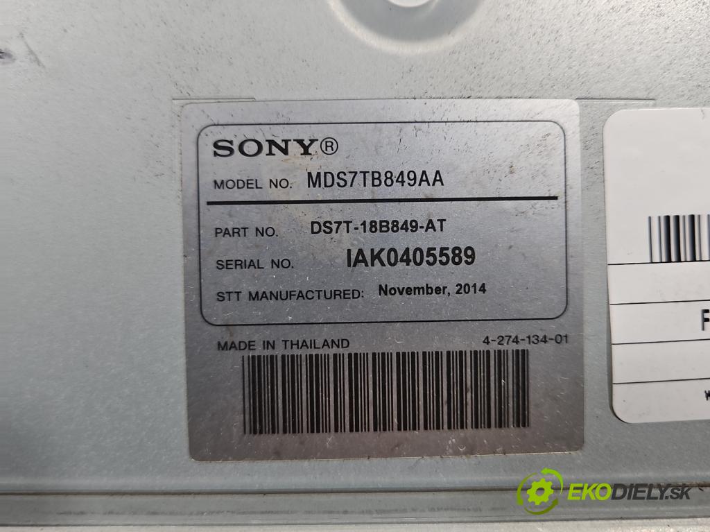 Ford Fusion USA 2012-2020 2.0 EcoBoost: automatic 179 kW 1999 cm3 4- Zesilovač: MSD7TB849AA (Zosilňovač)