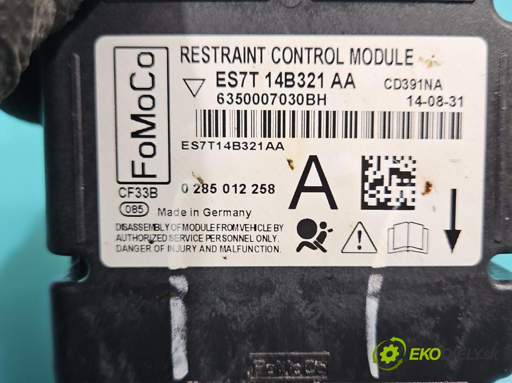 Ford Fusion USA 2012-2020 2.0 EcoBoost: automatic 179 kW 1999 cm3 4- řídící jednotka polštáře: ES7T-14B321-AA
