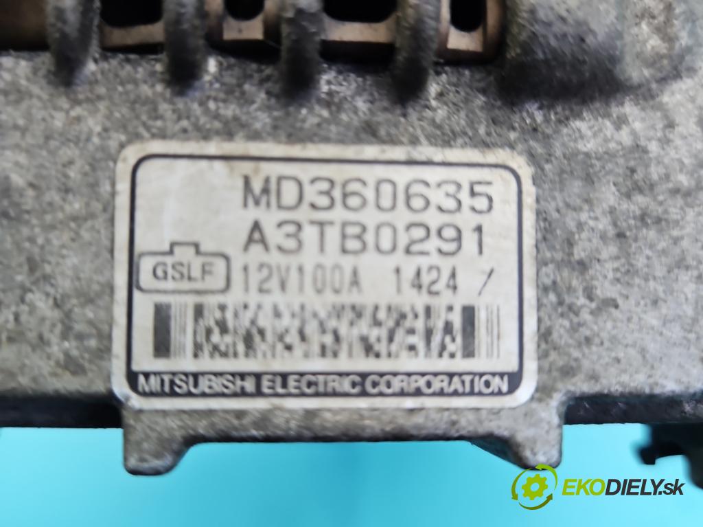 Volvo V40 I 1995-2004 1.8 GDI 116 HP manual 85 kW 1783 cm3 5- Alternator MD360635 (Alternátor)