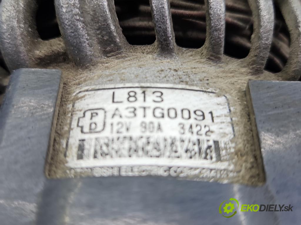 Mazda 6 I GG 2002-2007 1.8 16V 120 HP manual 88 kW 1798 cm3 5- Alternator A3TG0091 (Alternátor)