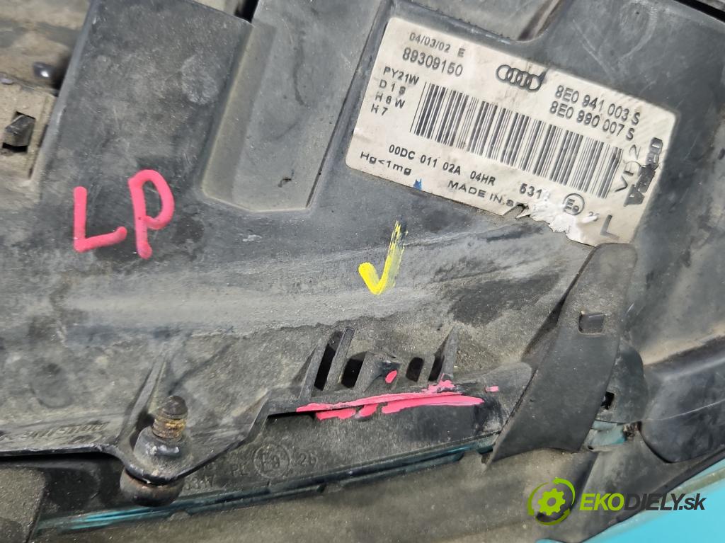 Audi A4 B6 2000-2004 2.0 20V 131 HP manual 96 kW 1984 cm3 4- Reflektor: ľavý 8E0941003S (Kľučka dverí ostatné)