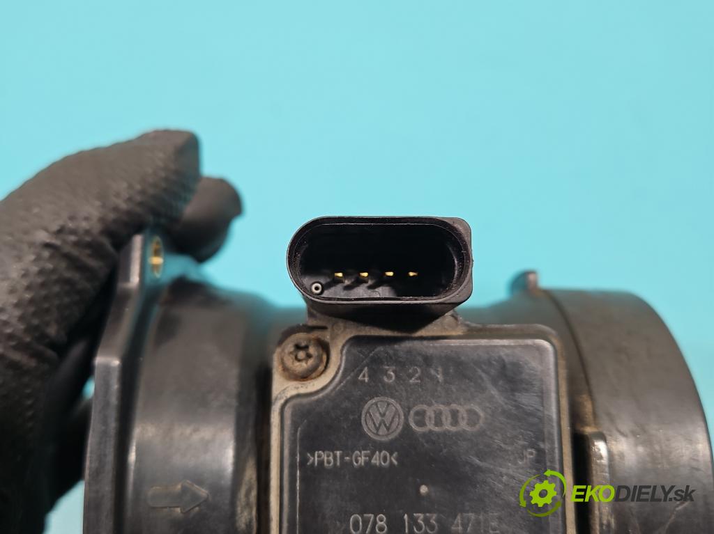 Audi A6 C5 1997-2004 2.4b 170 HP automatic 125 kW 2393 cm3 4- průtokoměr: 078133471E (Váha vzduchu)