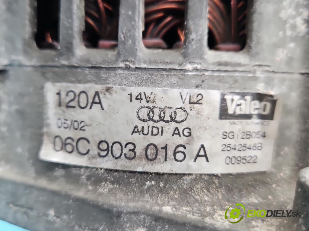 Audi A6 C5 1997-2004 2.4b 170 HP automatic 125 kW 2393 cm3 4- Alternator 06C903016A (Alternátor)