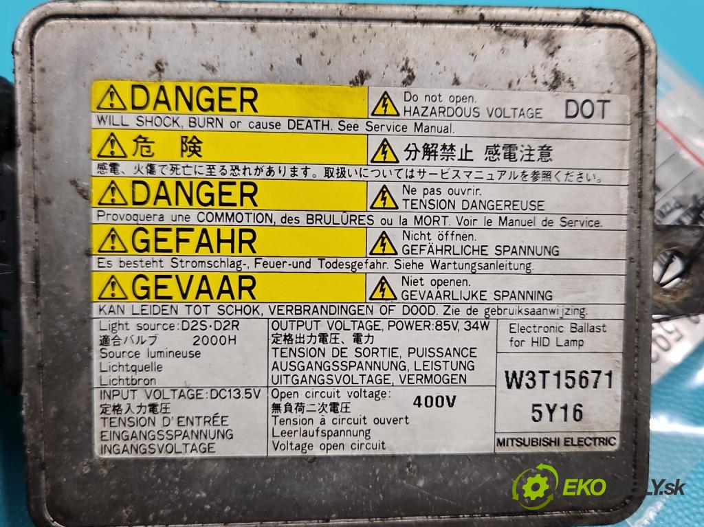 Mazda 5  2005-2010 2.0 citd 143 HP manual 105 kW 1998 cm3 5- střídač: xenon W3T15671 (Riadiaca jednotka xenónu)