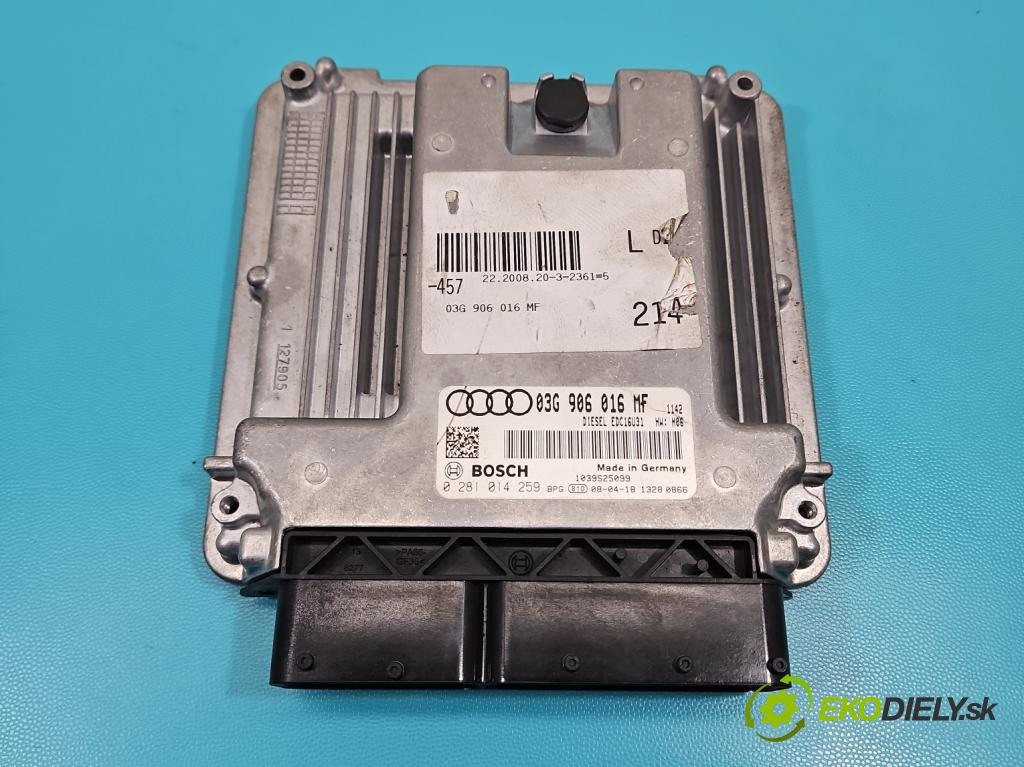 Audi A6 C6 2004-2011 2.0 tdi 140 HP automatic 103 kW 1968 cm3 4- riadiaca jednotka motora 03G906016MF