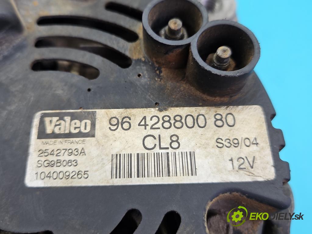 Citroen Berlingo I 1996-2008 1.9d 71 HP manual 52,5 kW 1868 cm3 5- Alternator 9642880080 (Alternátor)