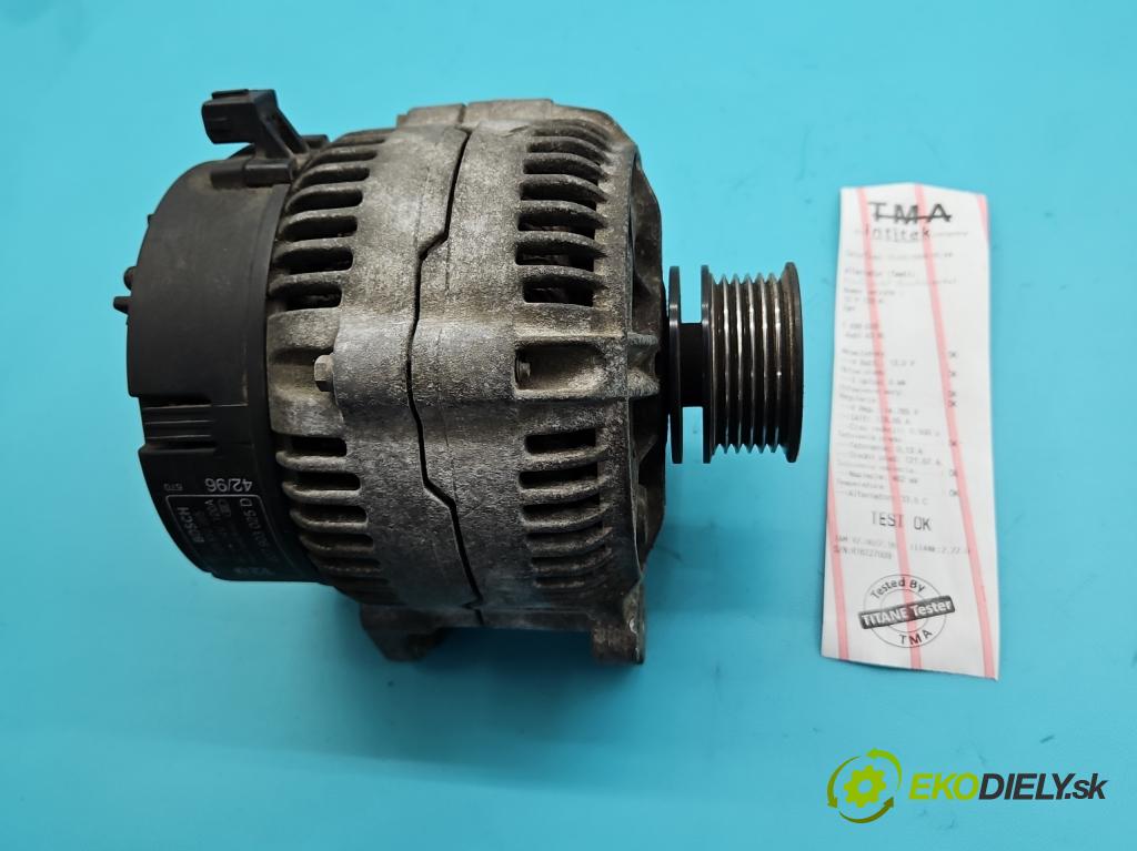 Audi A3 8L 1996-2003 1.8 20V 125 HP manual 92 kW 1781 cm3 3- Alternator 037903025D (Alternátor)