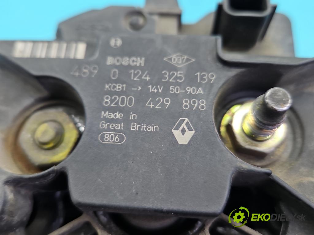 Renault Modus 1.1 16V 75 HP manual 55 kW 1149 cm3 5- Alternator 8200429898 (Alternátor)