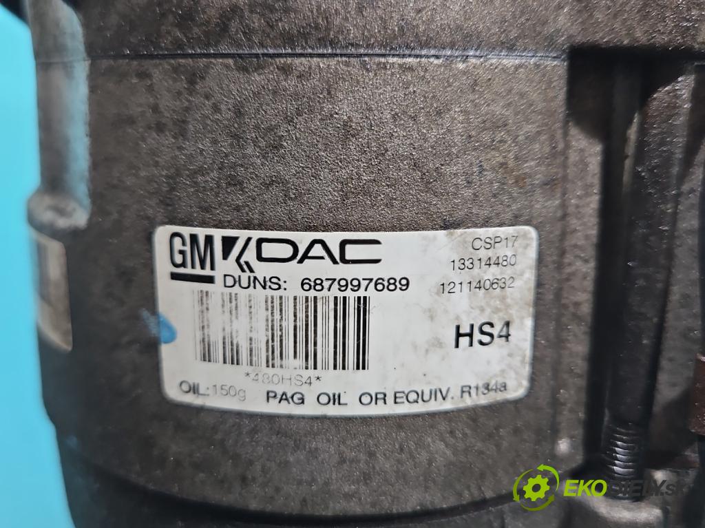 Chevrolet Cruze 2.0 VCDi: 163 HP manual 120 kW 1998 cm3 5- Kompresor: klimatizácie 13314480 (Kompresor klimatizácie)