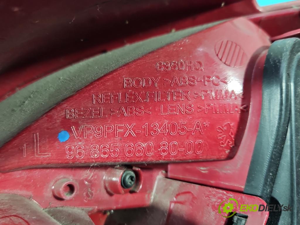 Peugeot 207 1.4 hdi 68 hp manual 50 kW 1398 cm3 3- světlo zadní levé 9686566080 (Klika dveří ostatní)