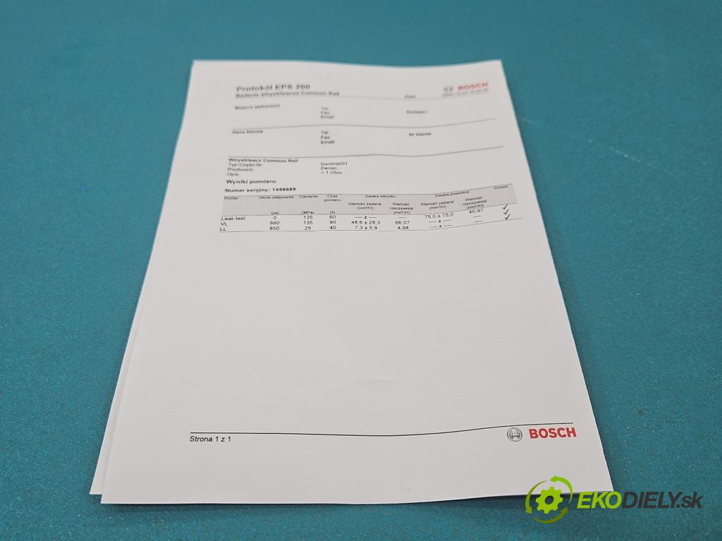 Mazda 5  2005-2010 2.0 citd 143 HP manual 105 kW 1998 cm3 5- vstrek RF7J13H50 (Vstrekovač paliva)