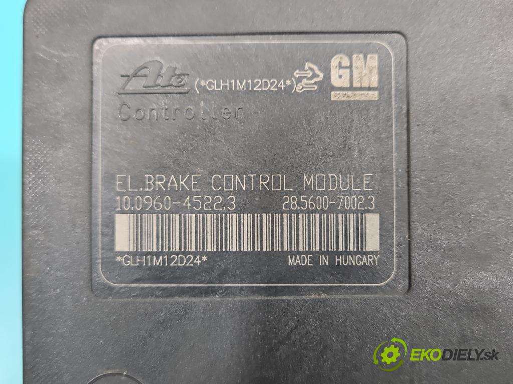 Chevrolet Cruze 2.0 VCDi: 163 HP manual 120 kW 1998 cm3 5- čerpadlo abs 13356788 (Pumpa ABS)