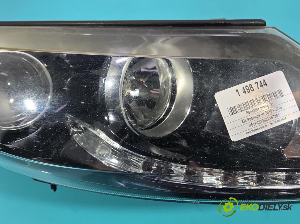 Kia Sportage III 2010-2015 2.0 crdi 136 HP manual 100 kW 1995 cm3 5- Reflektor: pravý 92102-3WXXX (Svetlo predné pravé)