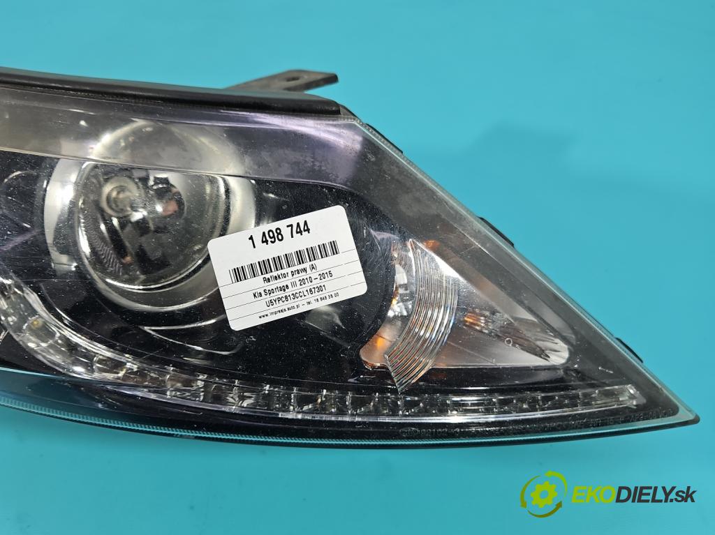 Kia Sportage III 2010-2015 2.0 crdi 136 HP manual 100 kW 1995 cm3 5- Reflektor: pravý 92102-3WXXX (Svetlo predné pravé)