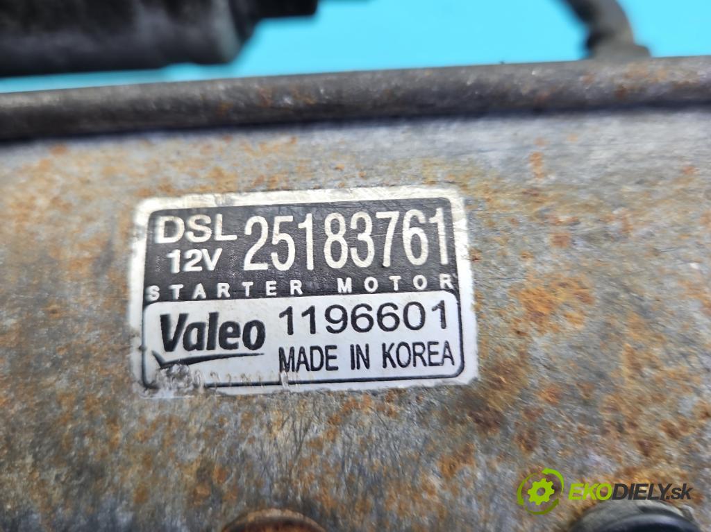 Chevrolet Cruze 2.0 VCDi: 163 HP manual 120 kW 1998 cm3 5- štartér 25183761 (Štartér)