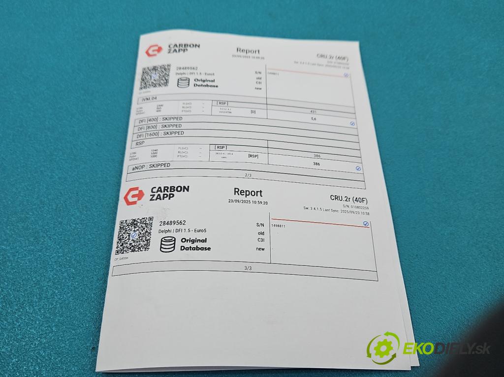 Chevrolet Cruze 2.0 VCDi: 163 HP manual 120 kW 1998 cm3 5- vstrek 28489562 (Vstrekovač paliva)