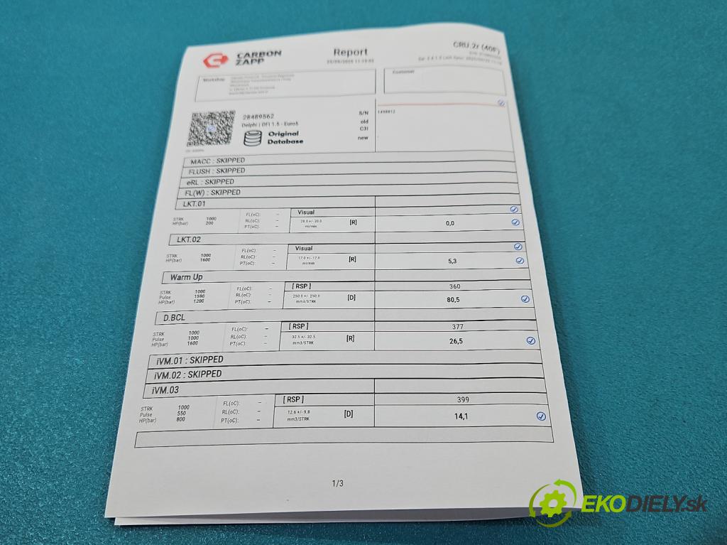 Chevrolet Cruze 2.0 VCDi: 163 HP manual 120 kW 1998 cm3 5- vstrek 28489562 (Vstrekovač paliva)