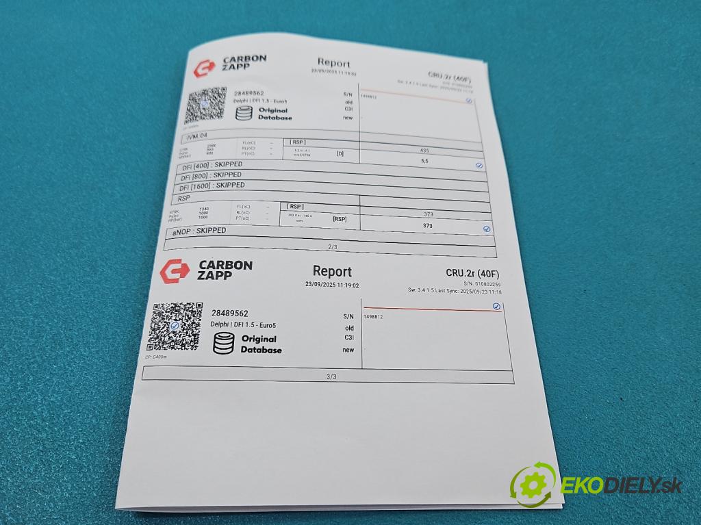 Chevrolet Cruze 2.0 VCDi: 163 HP manual 120 kW 1998 cm3 5- vstrek 28489562 (Vstrekovač paliva)