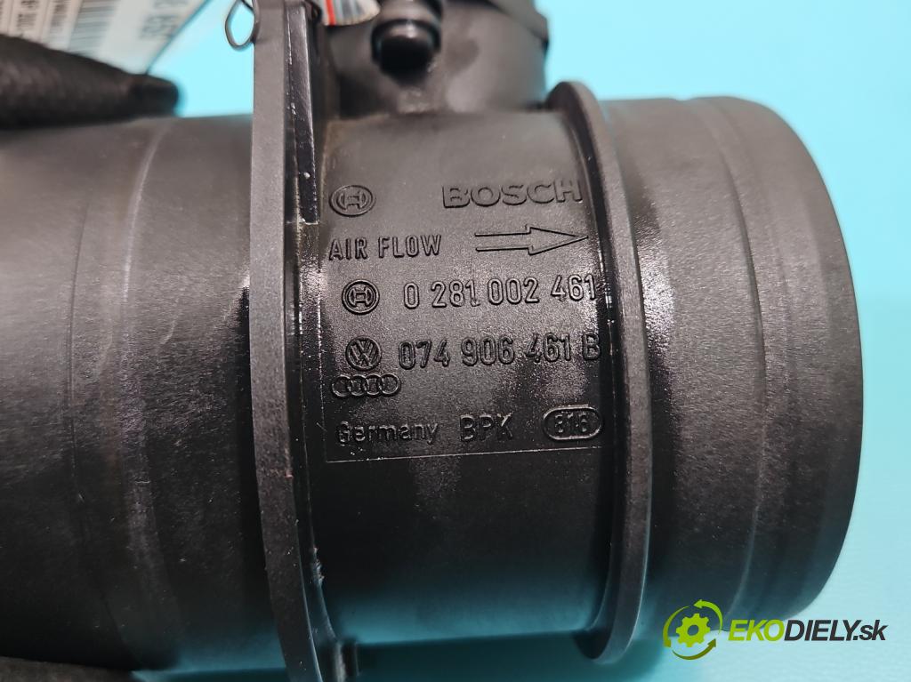 Audi A3 8P 2003-2012 2.0 tdi 140 HP manual 103 kW 1968 cm3 5- průtokoměr: 0281002461 (Váha vzduchu)