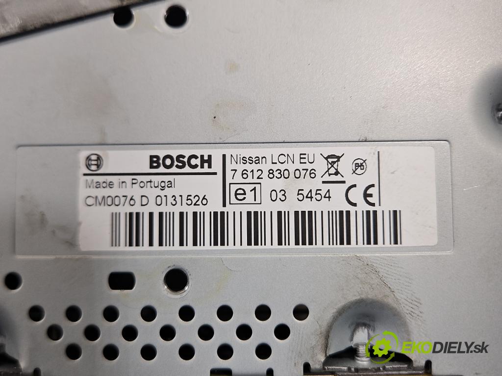 Nissan Qashqai I J10 2006-2013 1.6 dci 131 HP manual 96 kW 1598 cm3 5- Radio originál 7612830076