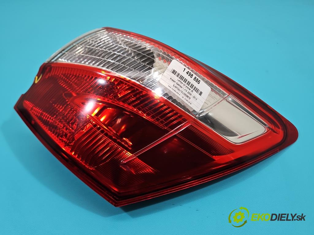 Nissan Qashqai I J10 2006-2013 1.6 dci 131 hp manual 96 kW 1598 cm3 5- světlo zadní pravé  (Klika dveří ostatní)