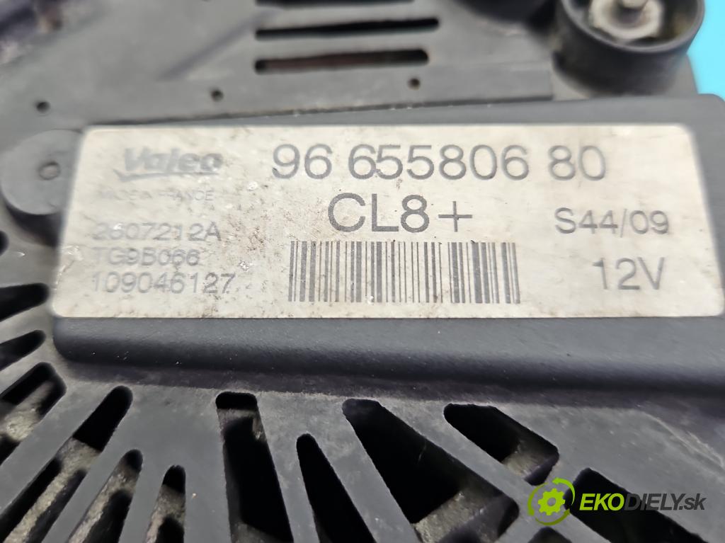 Peugeot 207 1.4 hdi 68 HP manual 50 kW 1398 cm3 3- Alternator 9665580680 (Alternátor)