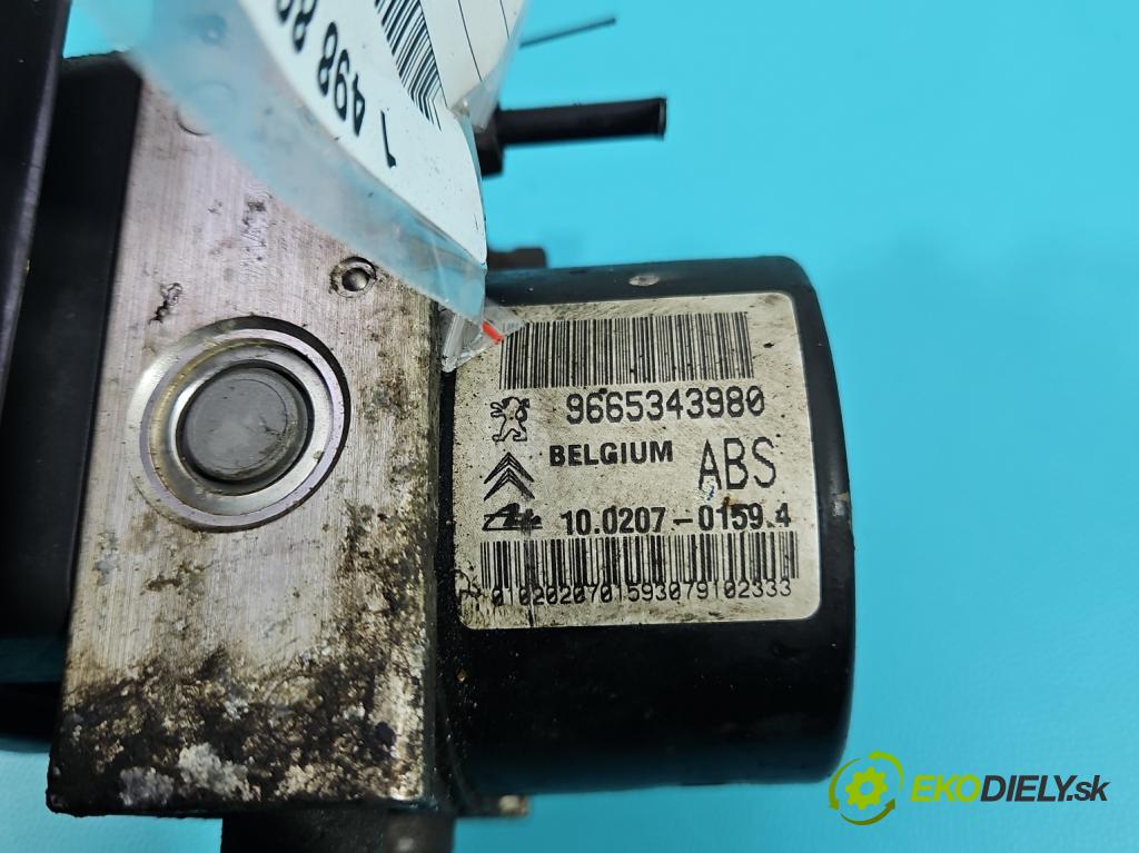 Peugeot 207 1.4 hdi 68 HP manual 50 kW 1398 cm3 3- čerpadlo abs 9665343980 (Pumpa ABS)