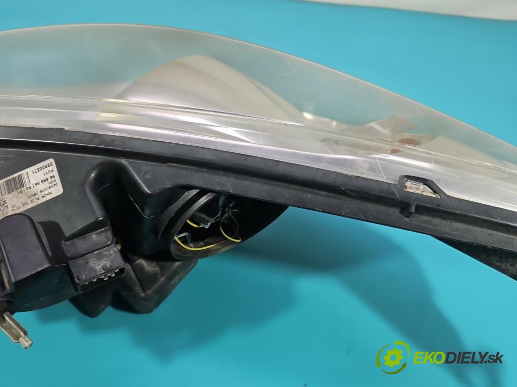 Peugeot 207 1.4 hdi 68 HP manual 50 kW 1398 cm3 3- Reflektor: pravý 9649986180 (Svetlo predné pravé)