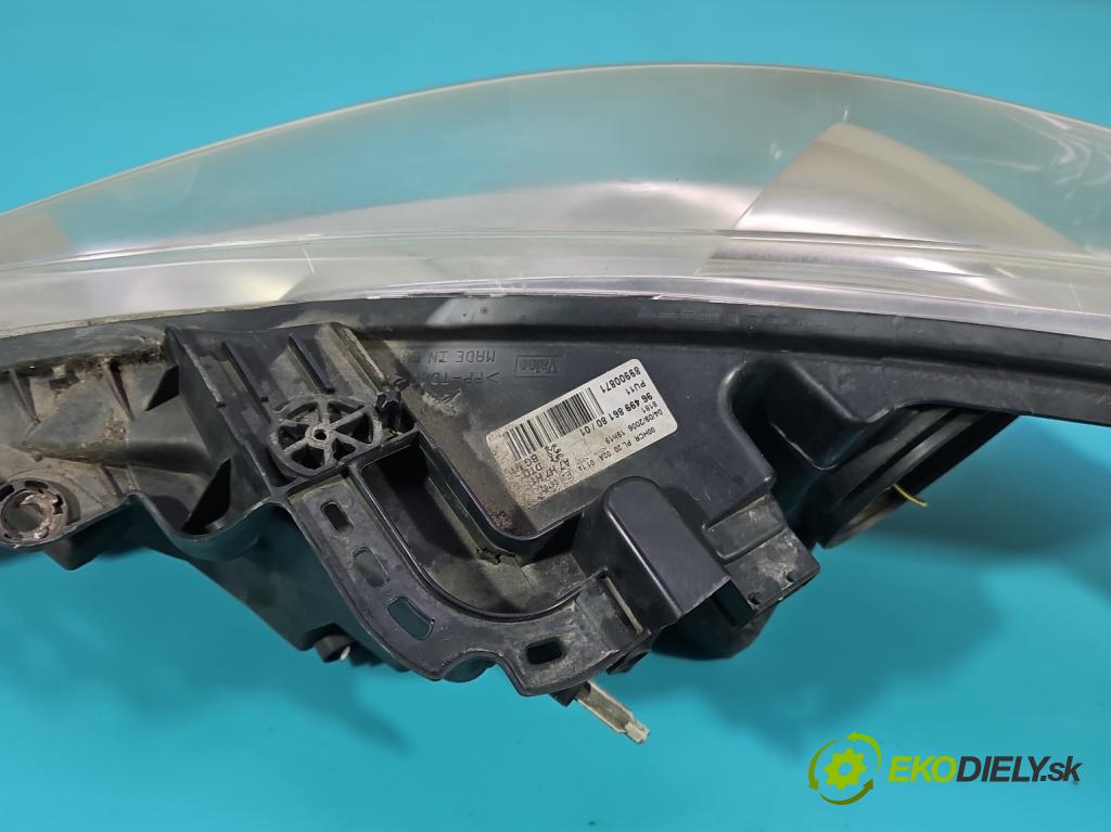 Peugeot 207 1.4 hdi 68 HP manual 50 kW 1398 cm3 3- Reflektor: pravý 9649986180 (Svetlo predné pravé)