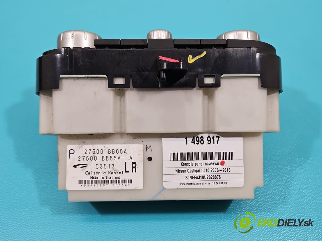 Nissan Qashqai I J10 2006-2013 1.6 dci 131 HP manual 96 kW 1598 cm3 5- panel kúrenia 27500BB65A