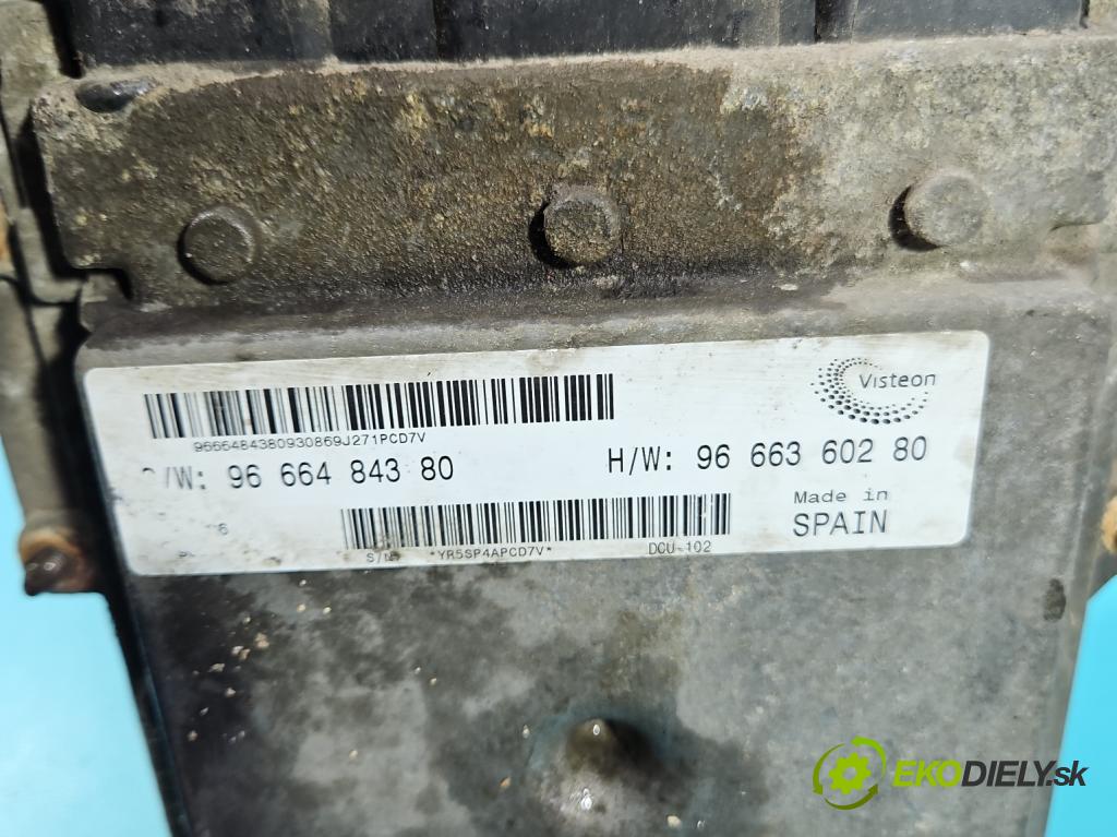 Peugeot Boxer II 2006-2018 2.2 hdi 120 HP manual 88 kW 2198 cm3 5- riadiaca jednotka motora 9666484380
