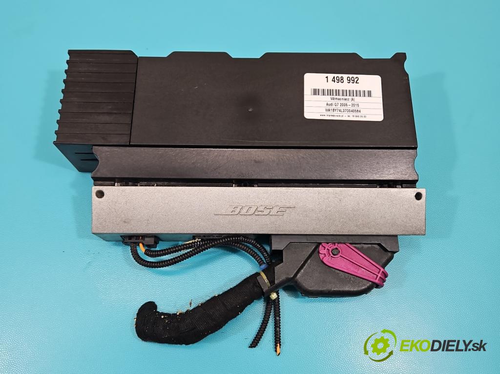 Audi Q7 2005-2015 3.6 V6 FSI 280KM: automatic 206 kW 3562 cm3 5- Zesilovač: 4L0035223A (Zosilňovač)