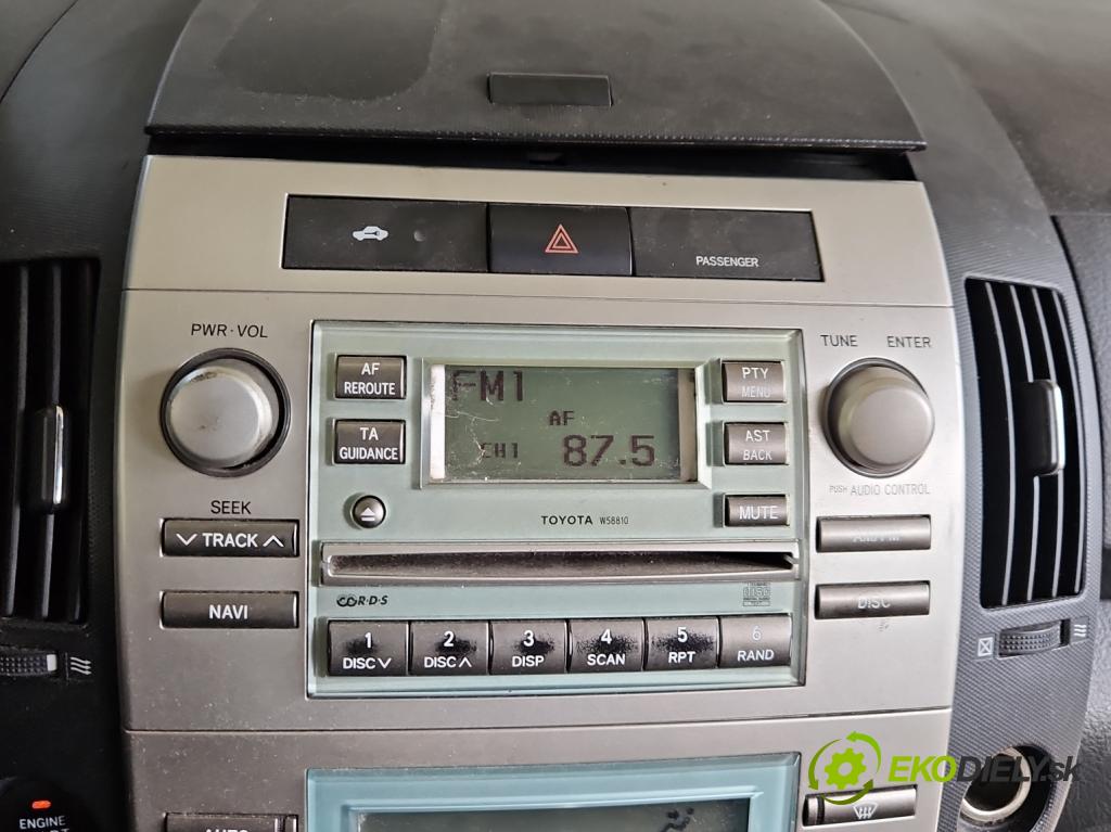 Toyota Corolla Verso II 2004-2009 2.0 D4D 116 HP manual 85 kW 1995 cm3 5- Radio originál 86120-0F010