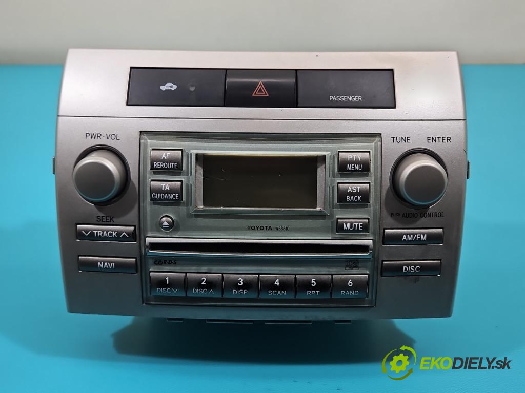 Toyota Corolla Verso II 2004-2009 2.0 D4D 116 HP manual 85 kW 1995 cm3 5- Radio originál 86120-0F010