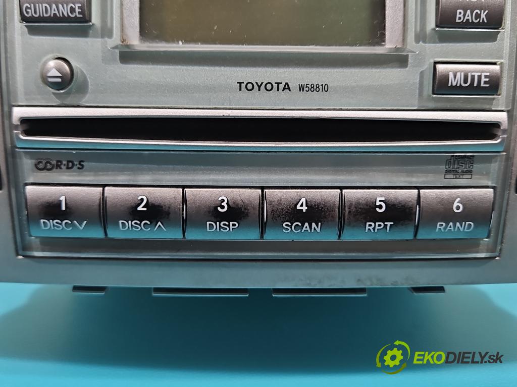 Toyota Corolla Verso II 2004-2009 2.0 D4D 116 HP manual 85 kW 1995 cm3 5- Radio originál 86120-0F010