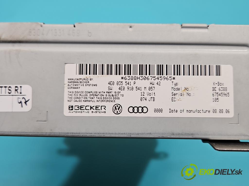 Audi Q7 2005-2015 3.6 V6 FSI 280KM automatic 206 kW 3562 cm3 5- řídící jednotka 4E0035541P