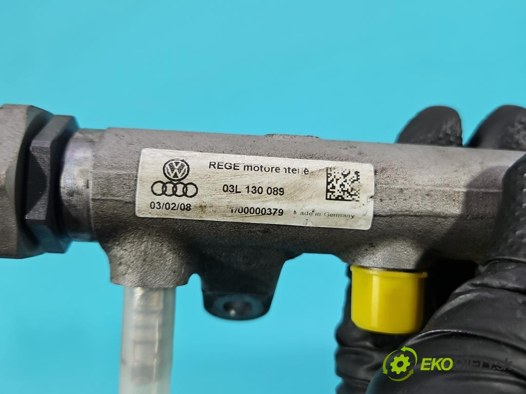 Vw Tiguan I 2007-2016 2.0 TDI 140 HP manual 103 kW 1968 cm3 5- lišta vstrekovacia 03L130089 (Vstrekovacia lišta)