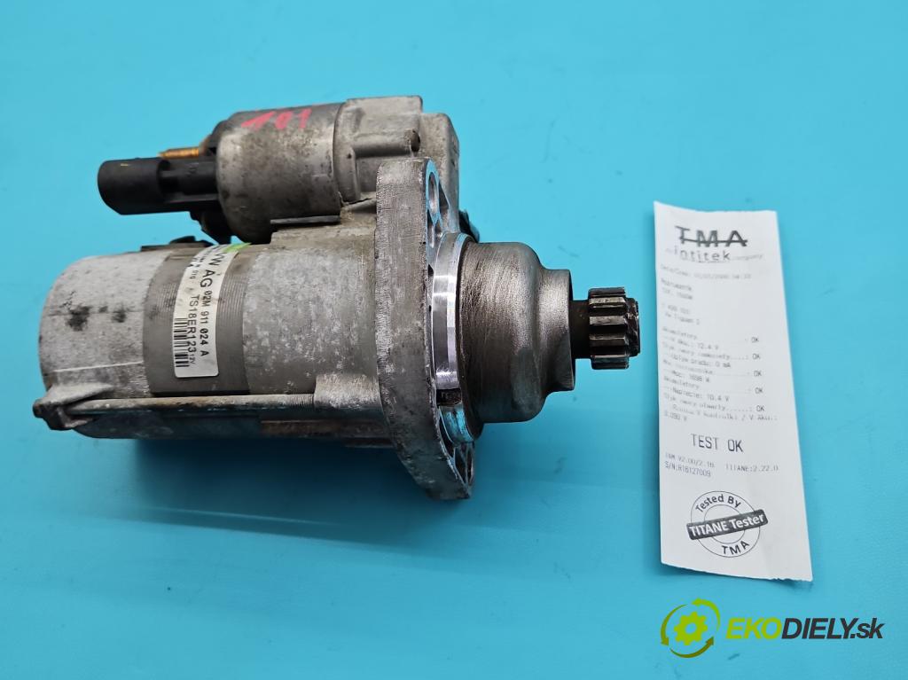 Vw Tiguan I 2007-2016 2.0 TDI 140 HP manual 103 kW 1968 cm3 5- štartér 02M911024A (Štartér)