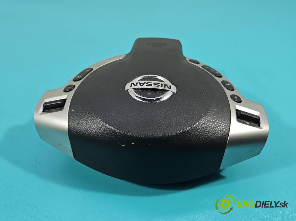 Nissan Qashqai I J10 2006-2013 1.6 dci 131 HP manual 96 kW 1598 cm3 5- airbag vzduch: Řidiči: 98510-BR26D (Airbag)