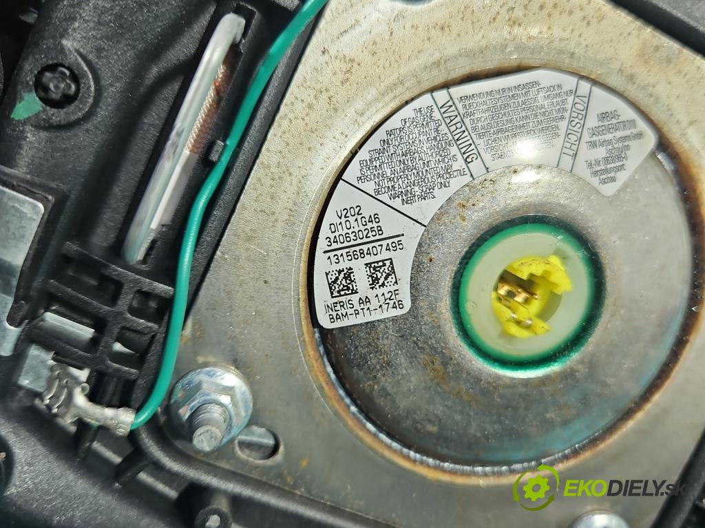 Nissan Qashqai I J10 2006-2013 1.6 dci 131 HP manual 96 kW 1598 cm3 5- airbag vzduch: Řidiči: 98510-BR26D (Airbag)