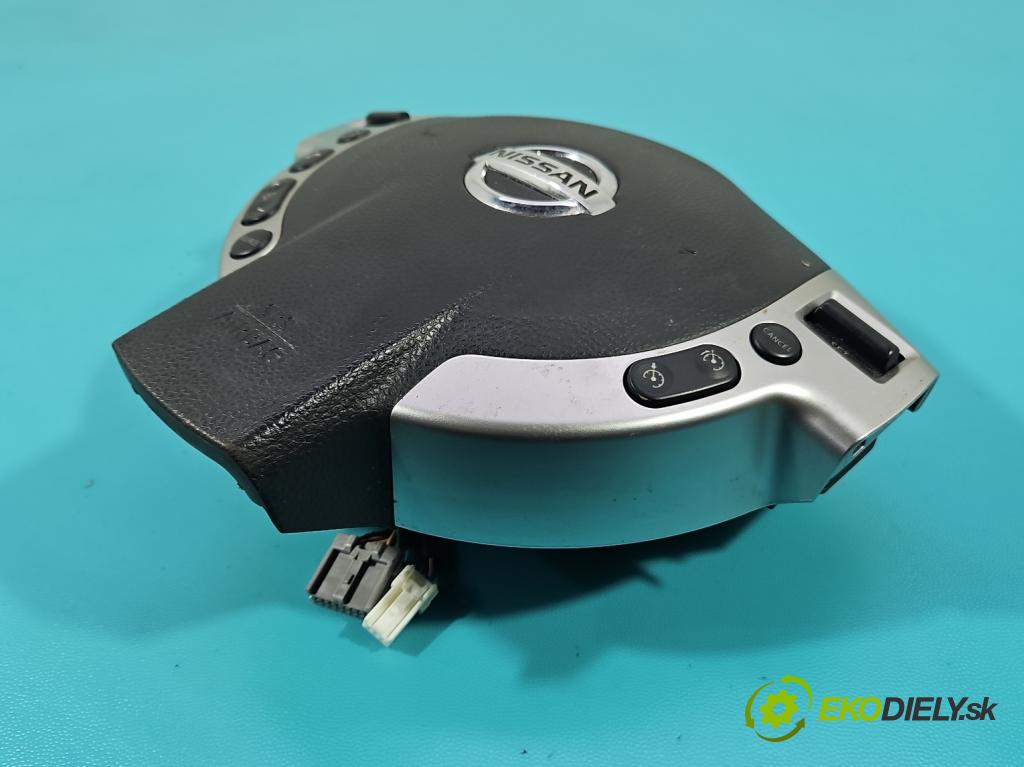 Nissan Qashqai I J10 2006-2013 1.6 dci 131 HP manual 96 kW 1598 cm3 5- airbag vzduch: Řidiči: 98510-BR26D (Airbag)