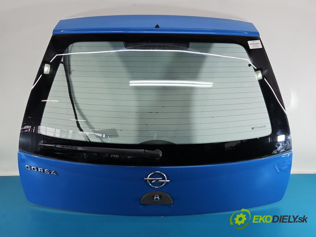Opel Corsa C 2000-2006 1.0 12V 58 hp manual 43 kW 973 cm3 5- zadní kufrové dveře  (Zadní kapota (kufr))