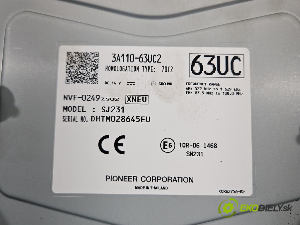 Suzuki Vitara II 2015- 1.5 16V 102 HP automatic 75 kW 1462 cm3 5- Zobrazit: 3A110-63UC2 (Prístrojová doska)