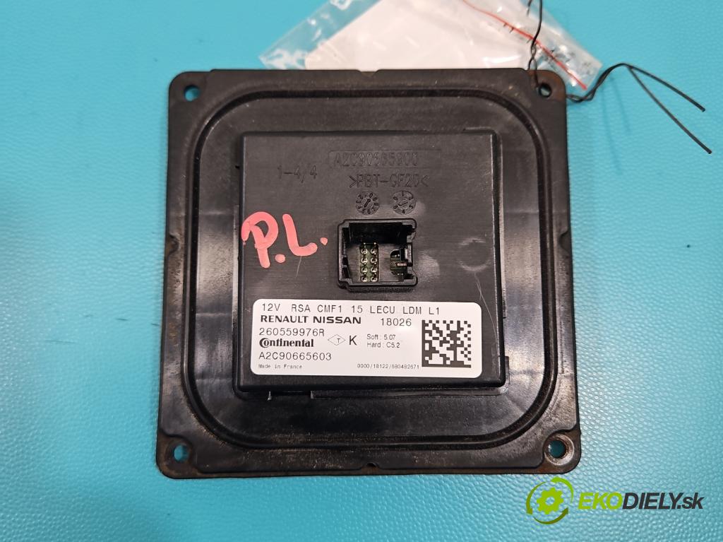 Renault Talisman 2015-2022 1.6 150 HP automatic 110 kW 1618 cm3 4- střídač: xenon A2C90665603 (Riadiaca jednotka xenónu)