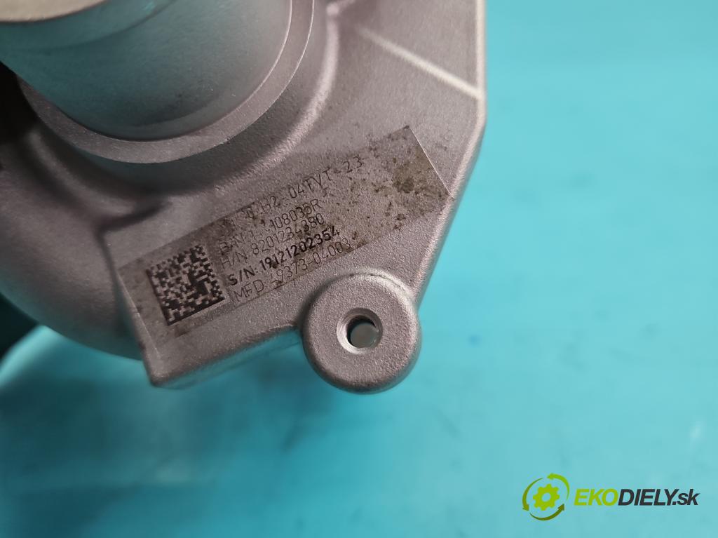 Renault Clio IV 2012-2020 0.9 T 90 HP manual 66 kW 898 cm3 5- turbodúchadlo, turbo repasovaná 49373-04003